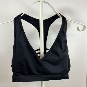 Victoria Sport Victoria’s Secret Size Small Strappy Plunge Sports Bra Black